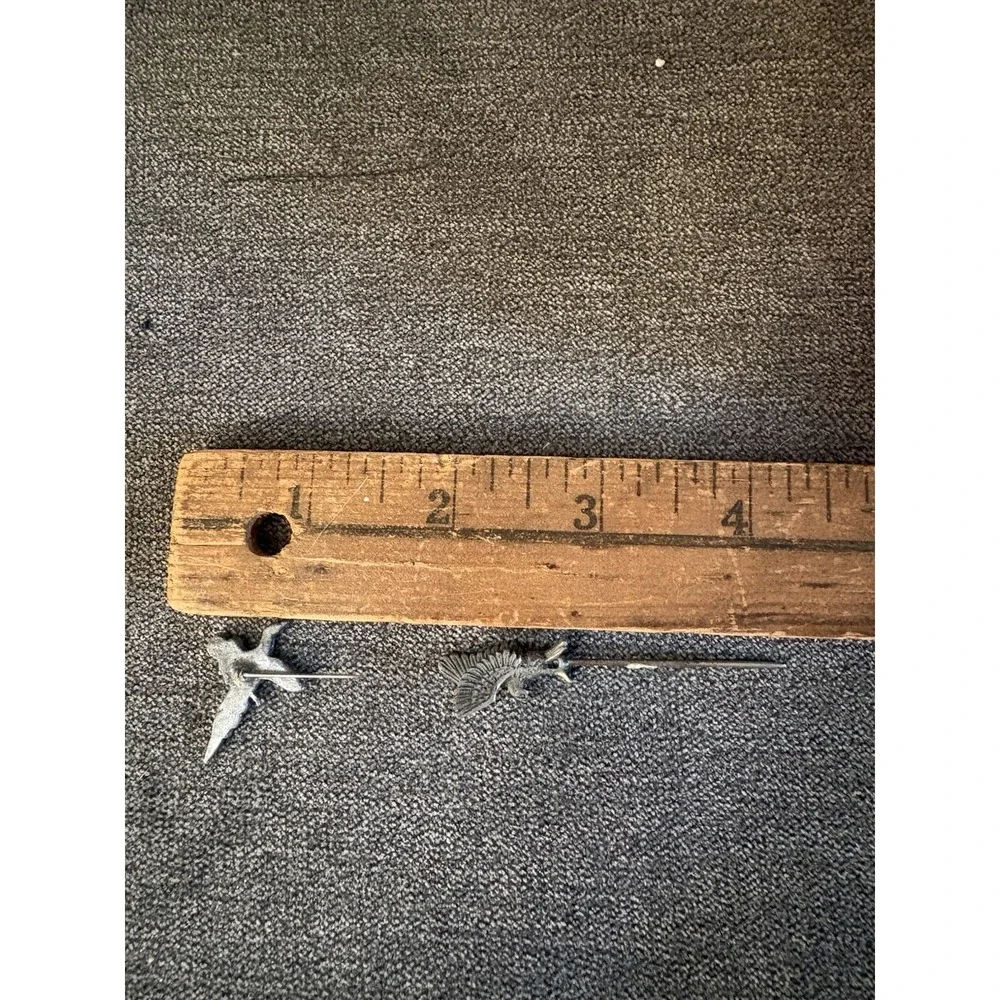 American Bald Eagle Wings Out Stick Pin VINTAGE ORIGINAL + Pheasant Small Pin - Picture 7 of 7